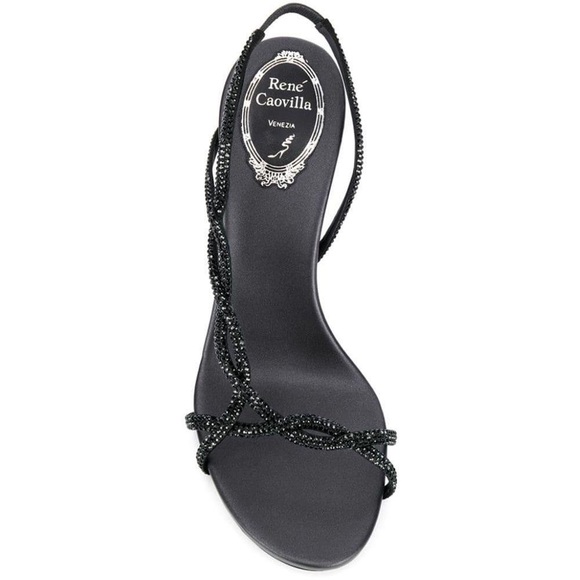 René Caovilla Swarovski Crystals Embellished Sandals - Picture 1 of 15